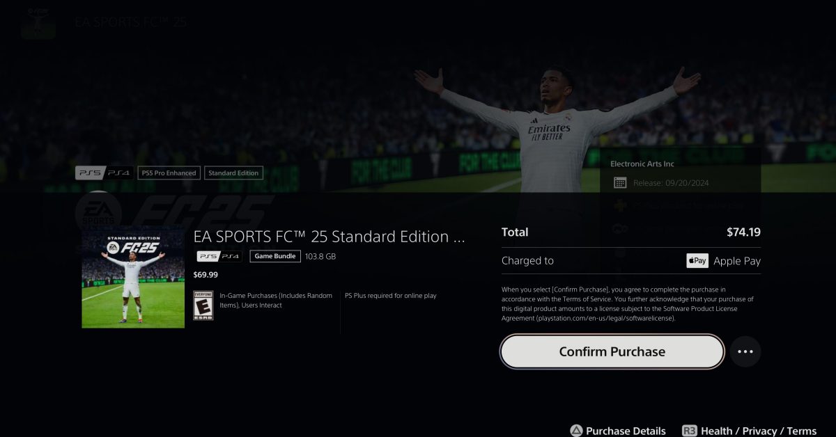 Поддержка Apple Pay теперь доступна на PlayStation 5