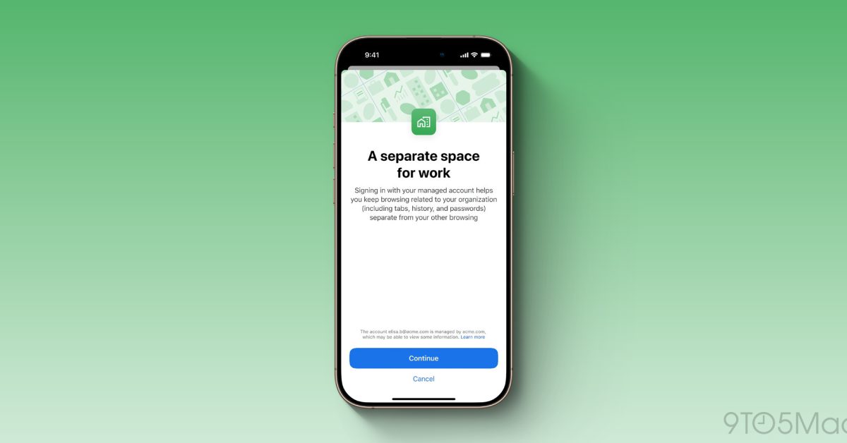 В Chrome для iOS теперь удобнее разделять корпоративные и личные данные"