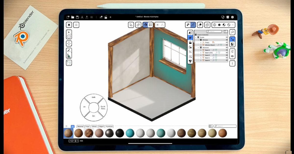 Blender подтверждает выпуск приложения для iPad Pro с полной поддержкой сенсорного ввода и Apple Pencil