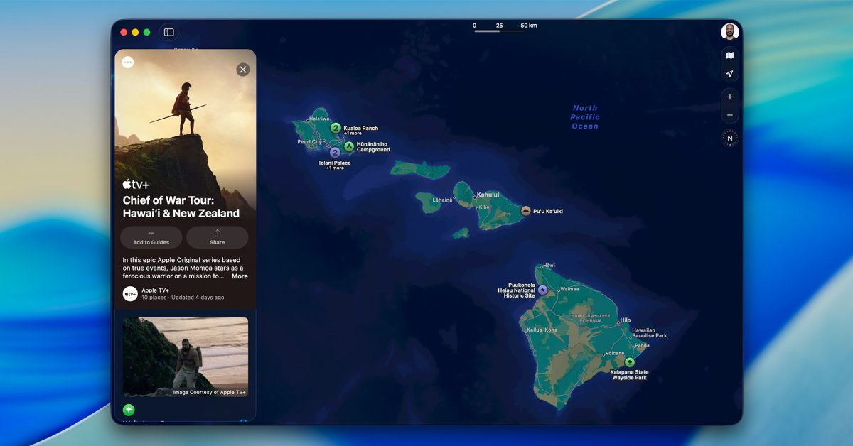 В Apple Maps появился гид «Вождь войны»: исследуйте исторические места на Гавайях и в Новой Зеландии