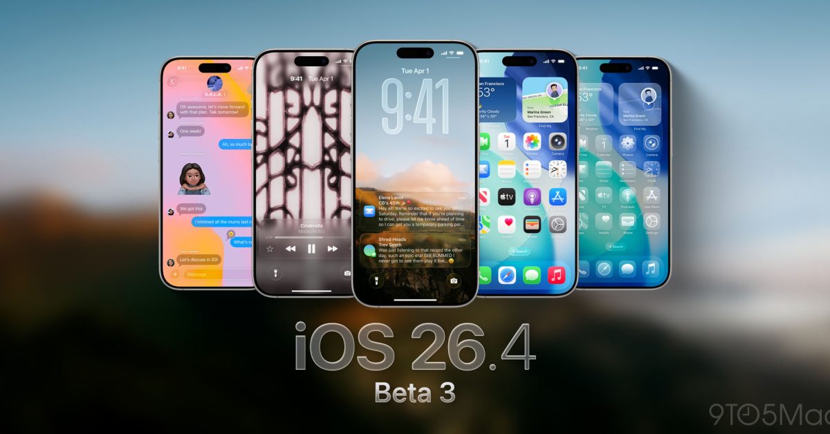 Apple выпускает вторую версию iOS 26.4 beta 3 для iPhone