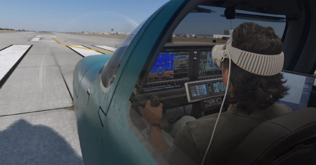 Первые кадры демонстрируют X-Plane 12 на Vision Pro, включая трюк с ARKit в действии.