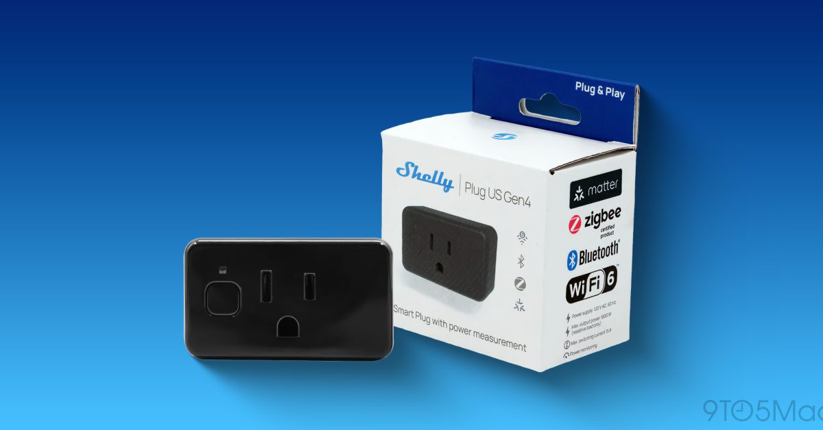 Еженедельный обзор HomeKit: умная розетка Shelly Gen4 с поддержкой Wi-Fi 6, Matter и Thread