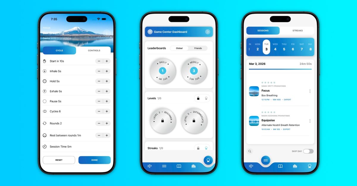 Инди-приложение в центре внимания: «Yogi Breath» — приложение для дыхания, которое развивается вместе с вами