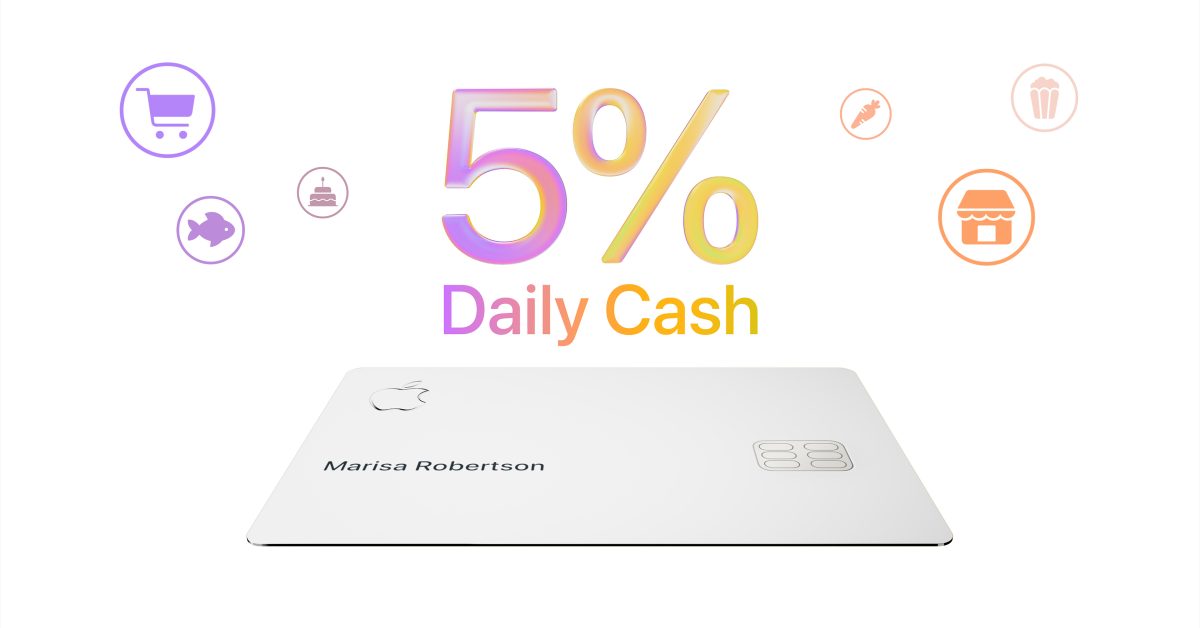 Ограниченное по времени предложение Apple Card: повышенный кэшбэк 5% на покупки в продуктовых магазинах
