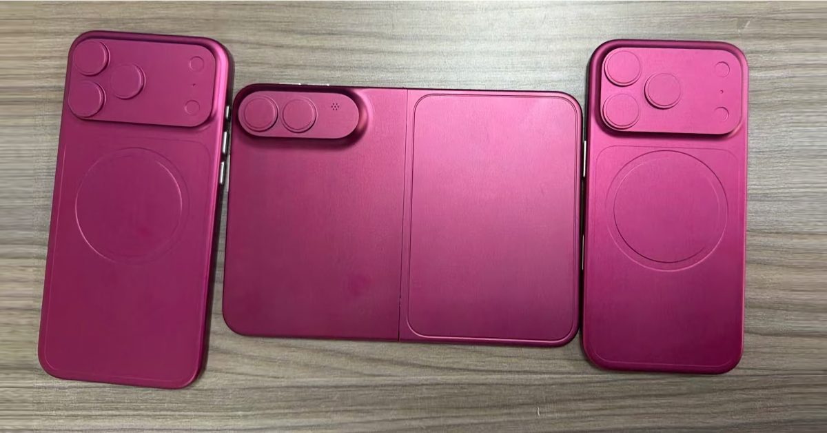 Размеры iPhone Fold: как складной iPhone выглядит на фоне iPhone 18 Pro