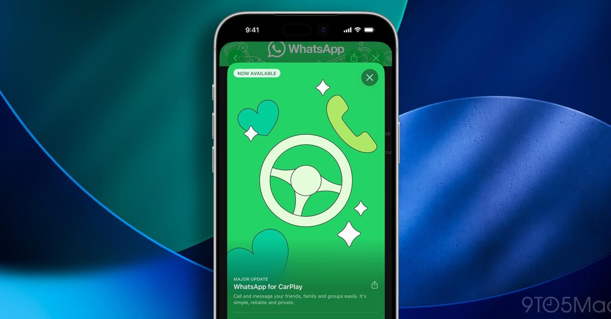 Улучшенный интерфейс WhatsApp для CarPlay теперь доступен всем пользователям iPhone
