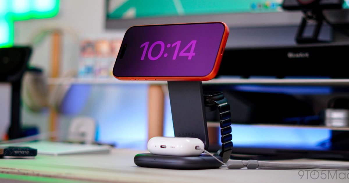 Практический обзор: 3-в-1 зарядное устройство Satechi Qi2 мощностью 25 Вт в стильном дизайне Apple [Видео]