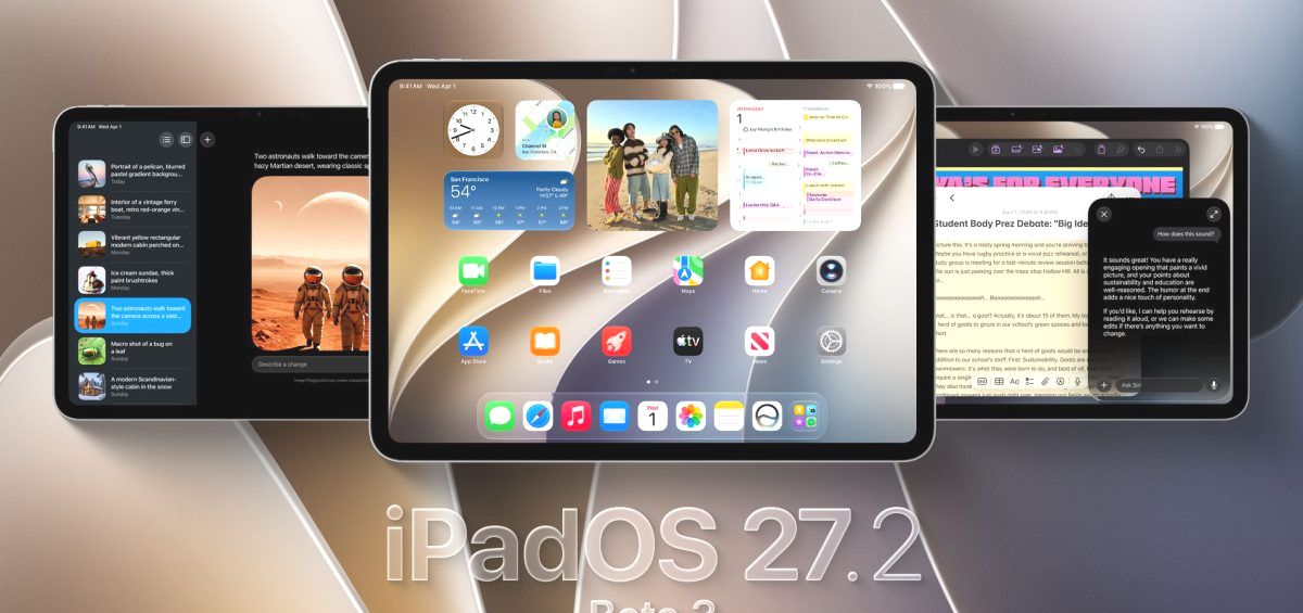 Apple выпустила бета-версию 3 для iPadOS 27.2, watchOS 27.2 и других систем